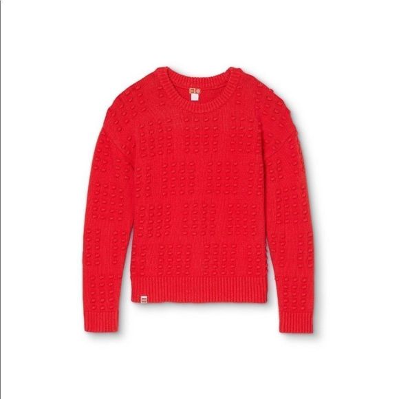Lego X Target Kids Textured Sweater | Red | Large - Picture 2 of 5